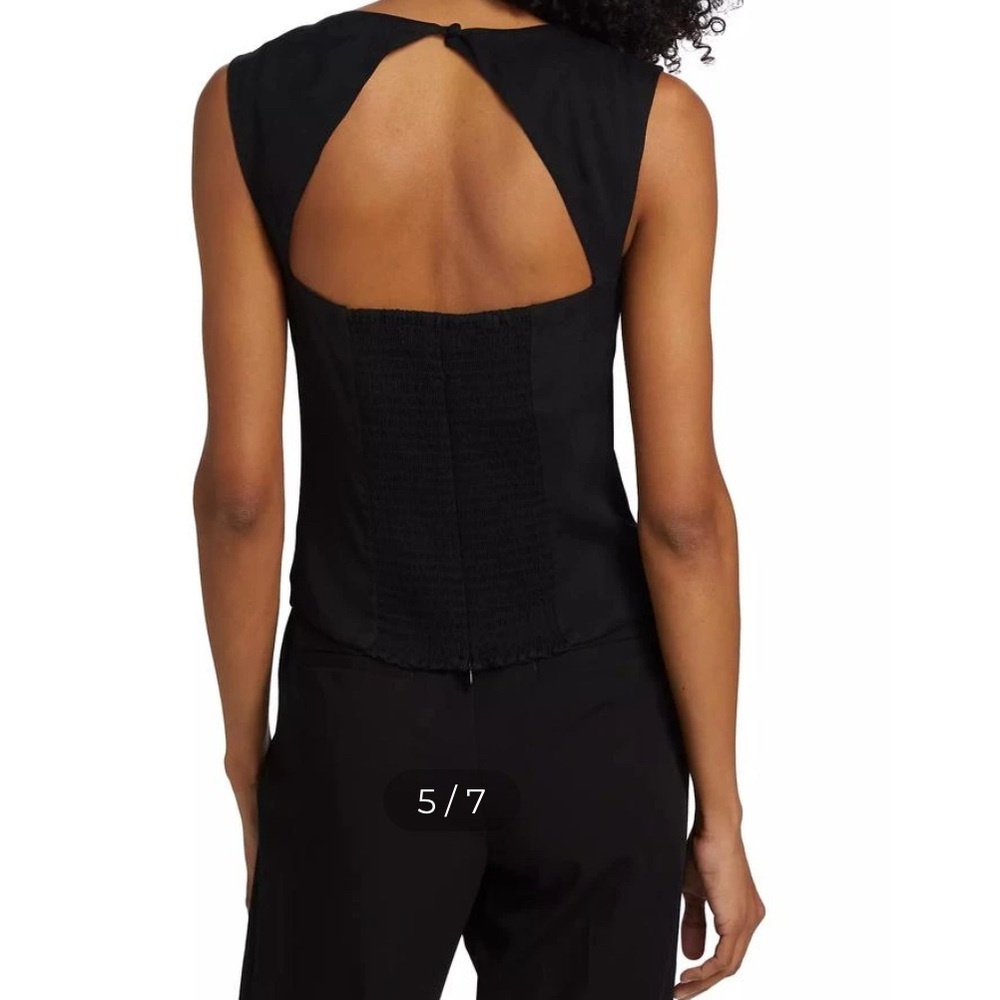 Reformation women’s Diandra Cut-Out Sleeveless Top - Picture 2 of 5